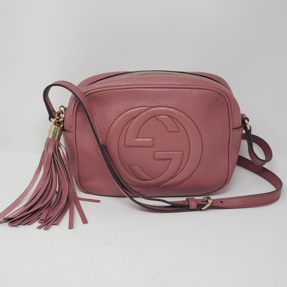 Auth Gucci Soho Disco Camera Leather Crossbody Bag - Picture 2 of 15